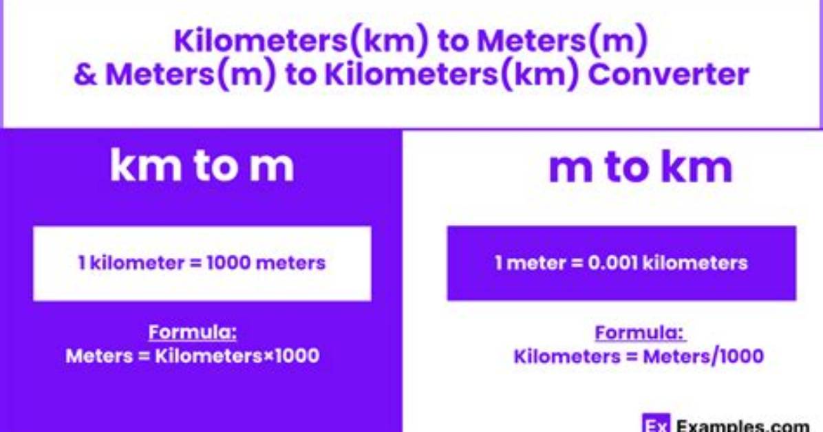 1 Meter How Many Kilometers