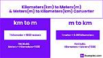 1 Meter How Many Kilometers