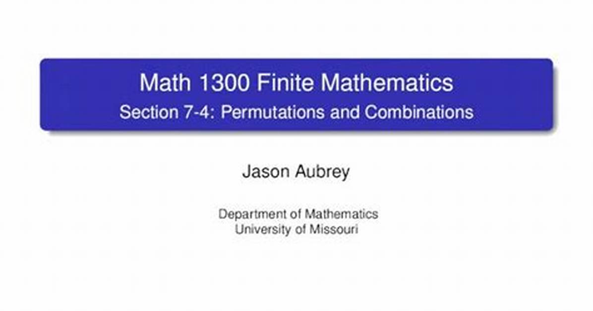 1300 Permutations of 4