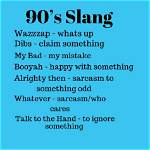 1990 Slang Words