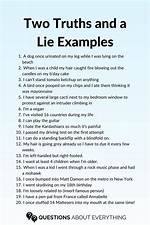 2 Truths and a Lie Examples for Work