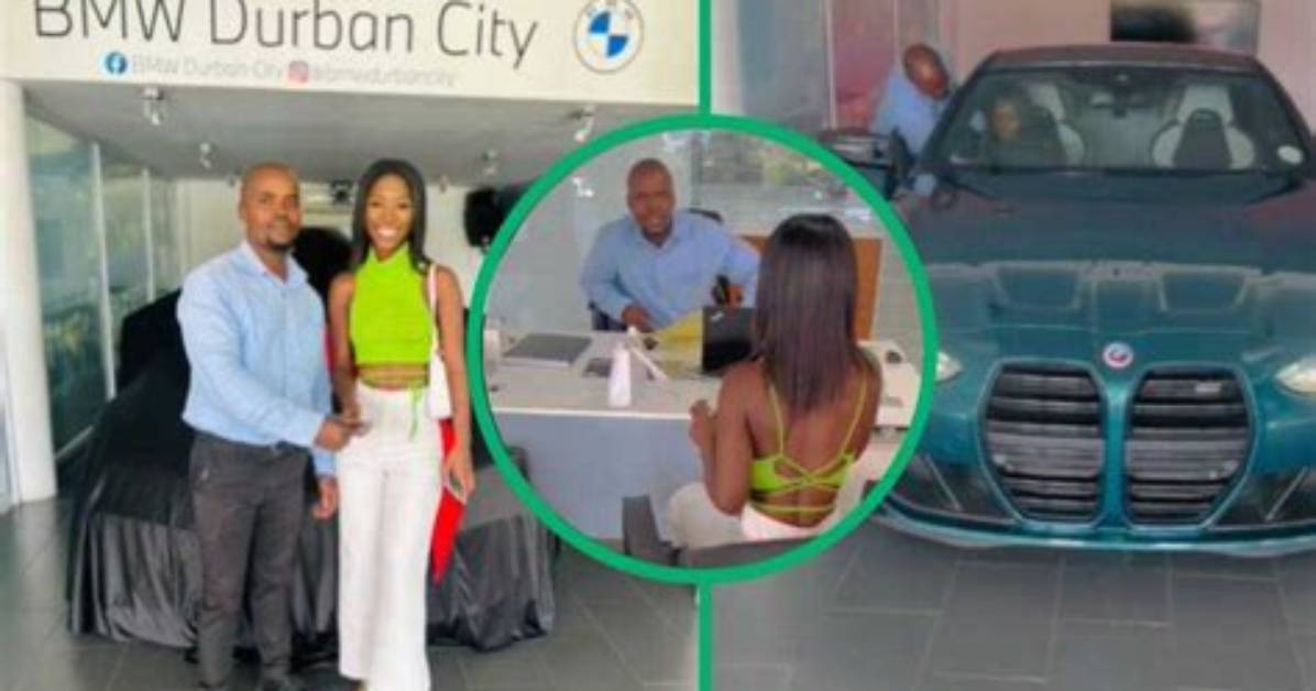 21-Year-Old Buys Bmw in Tiktok Video, Young Woman Shows Entire Buying Process at Durban Dealership