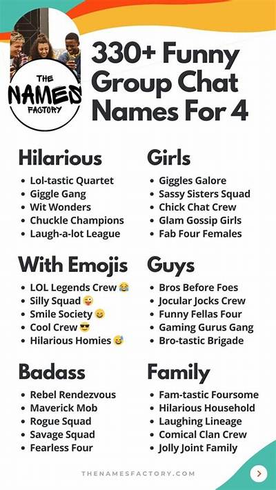 4 Friends Group Name Funny: Creative and Hilarious Ideas for Your Squad