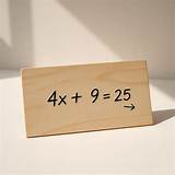 4X+9=25