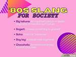 80'S Lingo