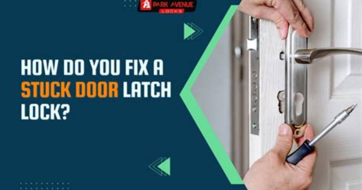A French Door with the Latch Sticking at the Bottom