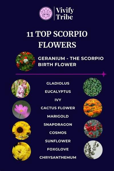 A Guide to Flowers for Scorpio