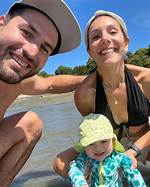 A Look at His Wife and Son