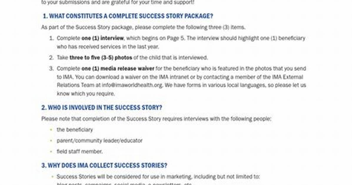 A Story of Success and Support