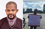 Actor Uche Maduguwa Organises a Solidarity Protest to Decry Asuu Strike in Lekki