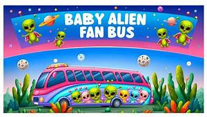 Adorable Baby Alien Fan Bus Video! Watch Now!