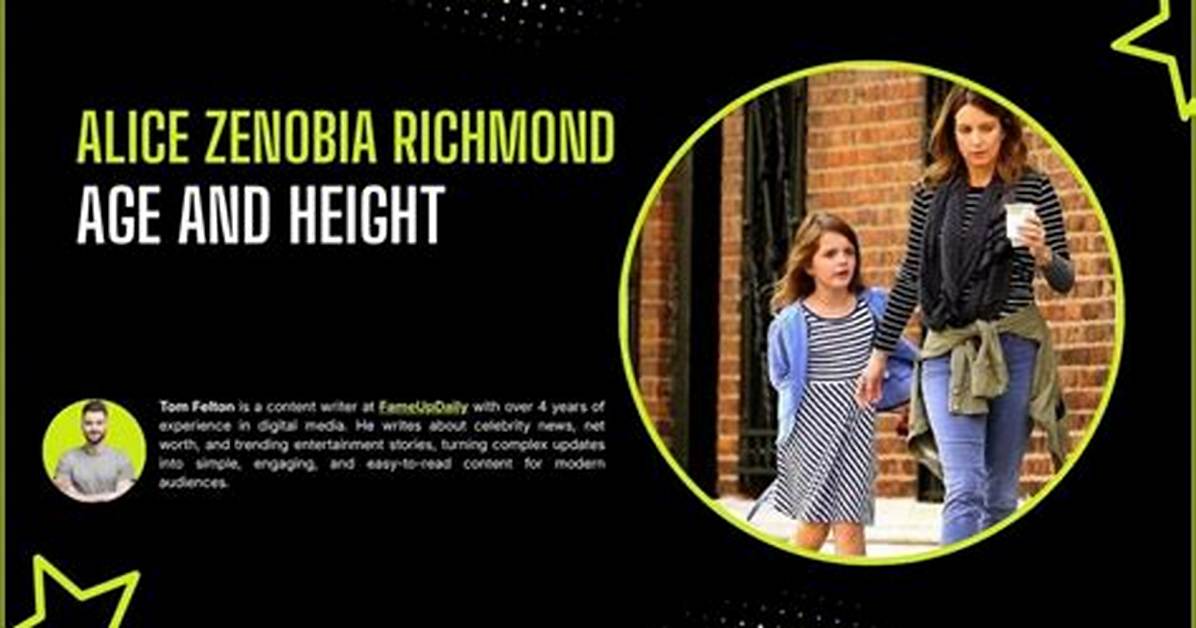 Alice Zenobia Richmond Age