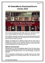 All Desiremovies: Your Ultimate Destination for Movie Entertainment