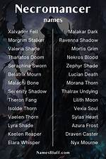 Alluring Necromancer Names for the Dark Arts