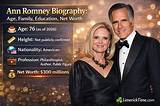 Ann Romney’s Net Worth, Biography, Career, Awards, Fact and Life Story