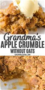 Apple Crumble Without Oats