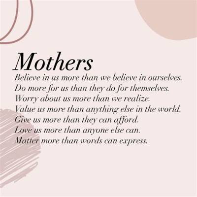 Appreciation to Mom: Celebrating the Unsung Heroes of Our Lives