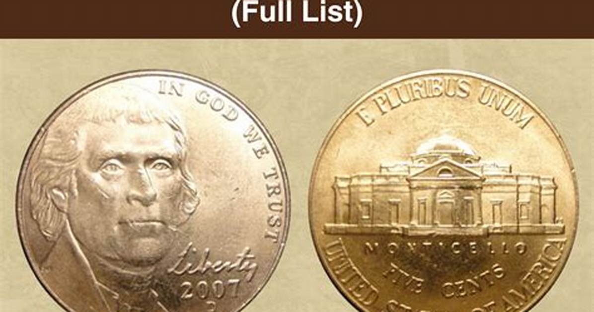 Are 2007 Nickels Rare?