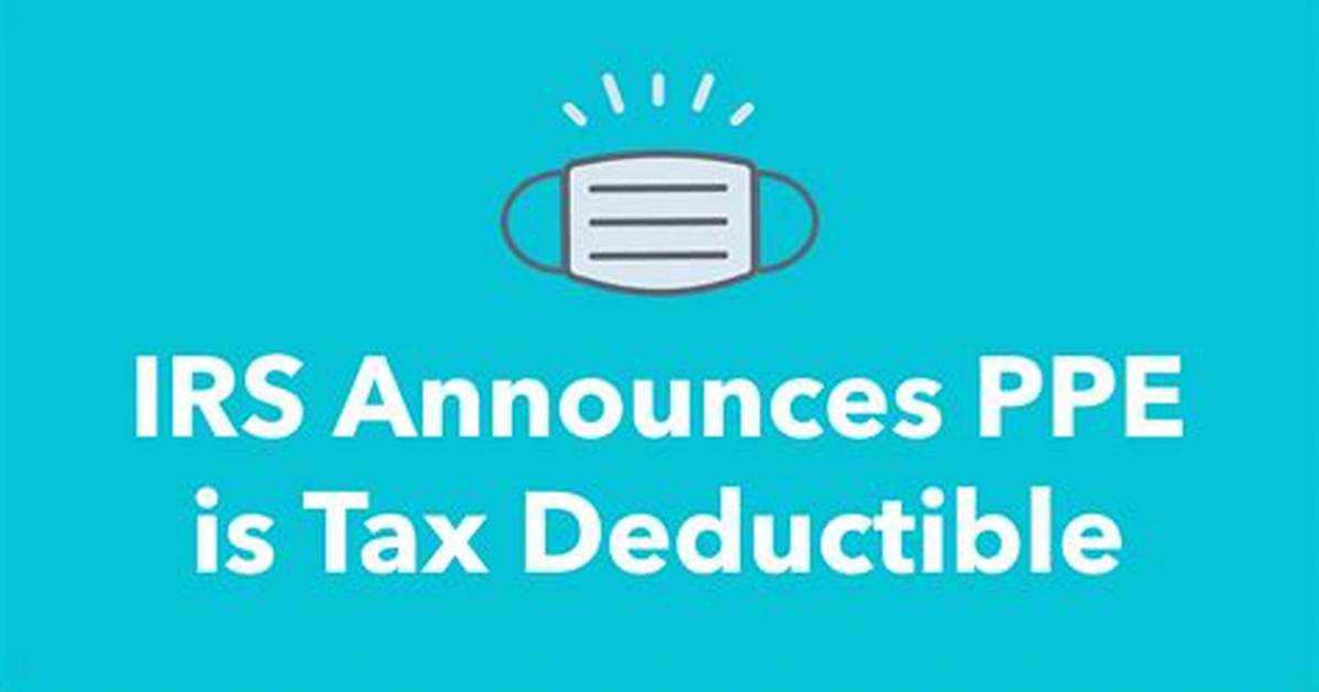 Are Masks Tax-Deductible?