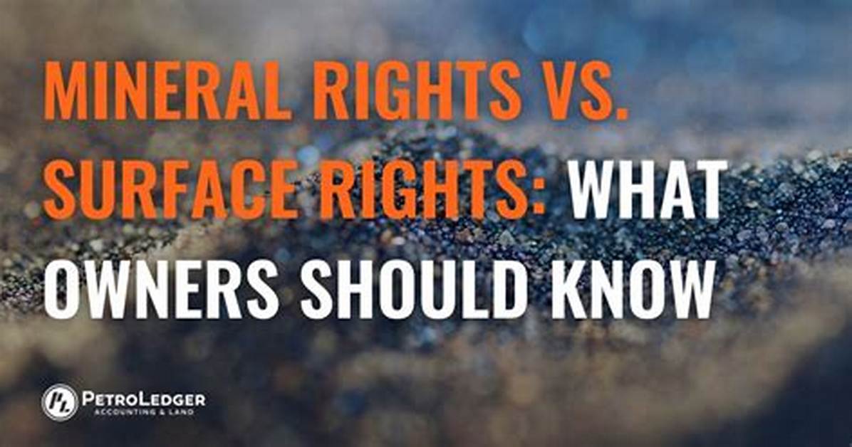 Are Mineral Rights Considered Personal Property?