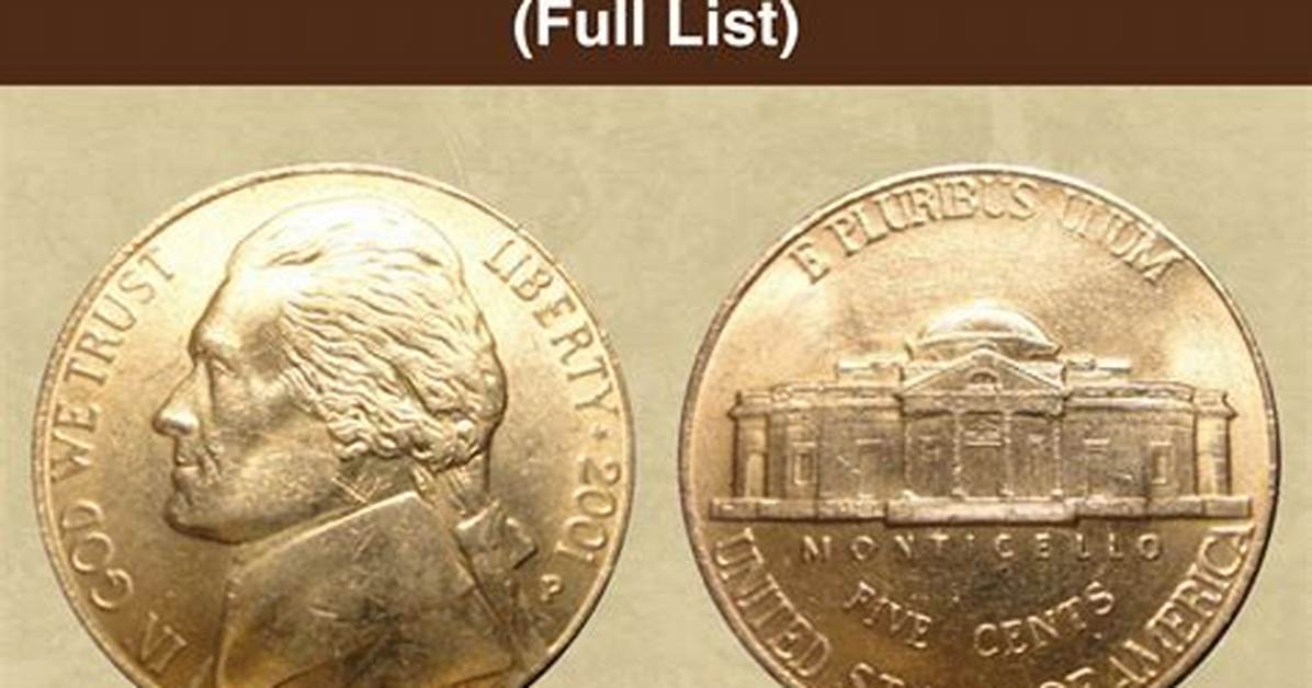 Are Nickels from 2001 Worth Anything?