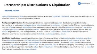 Are Partnerships Required to Make Distributions?