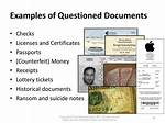 Are Passports Questioned Documents?