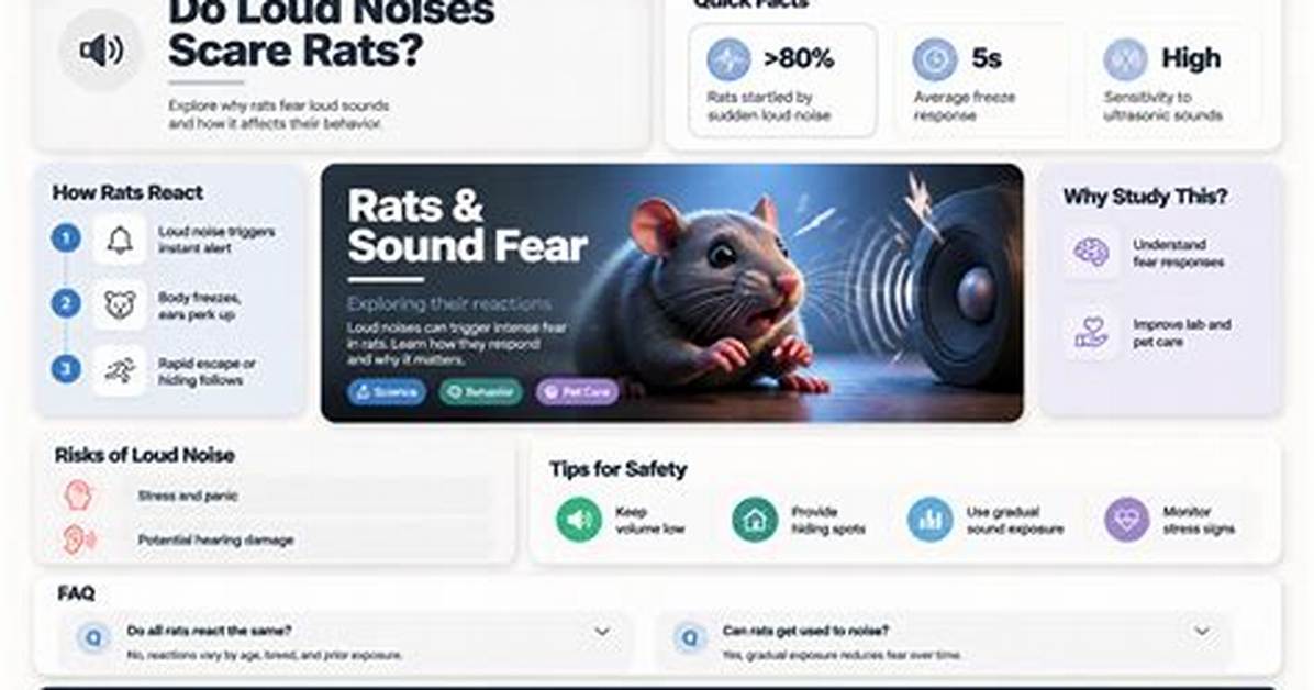 Are Rats Afraid of Loud Noises?