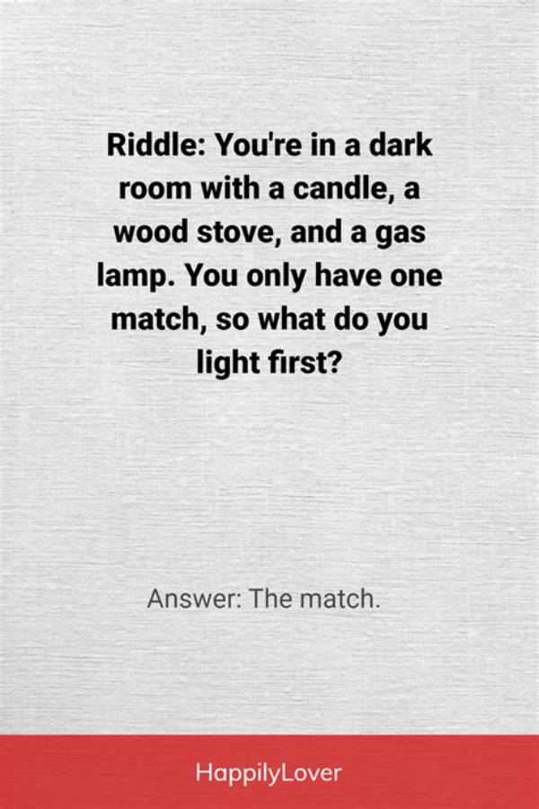 Are There Any Tricky Riddles That Have Answers?