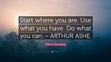 Arthur Ashe: 'Start Where You Are. Use What You Have. Do What You Can.'