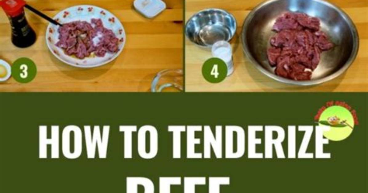 At Home Tenderize Meat?