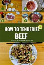 At Home Tenderize Meat?
