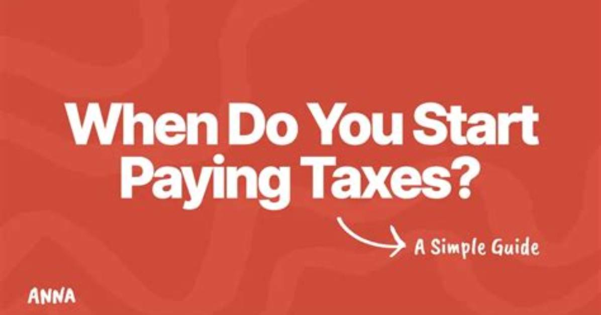 At What Rate Do You Start Paying Tax?