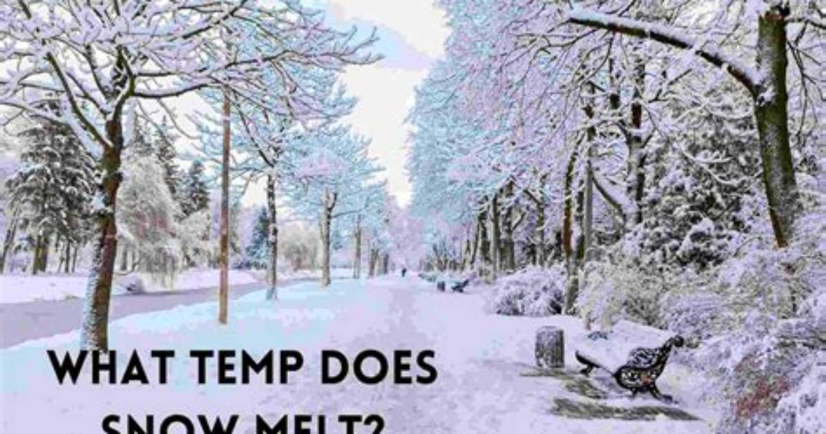 At What Temp Does Snow Melt