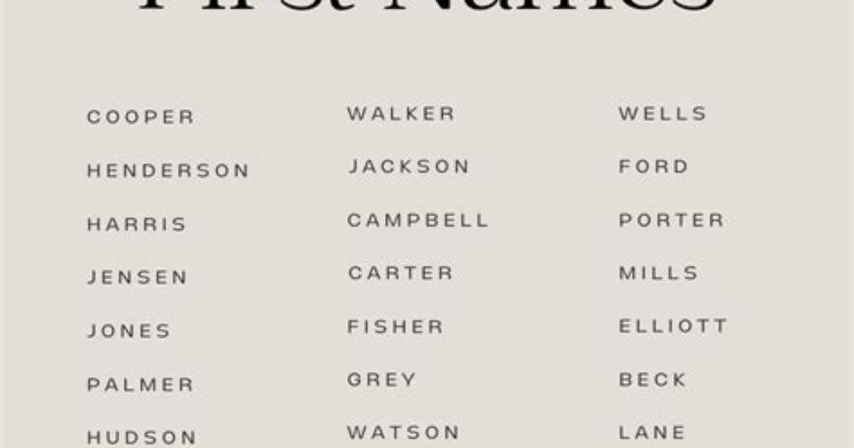 Attractive Last Names: a Guide to Choosing the Perfect Surname
