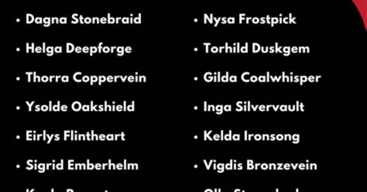 Best Male and Female Dwarf Names for Your D D