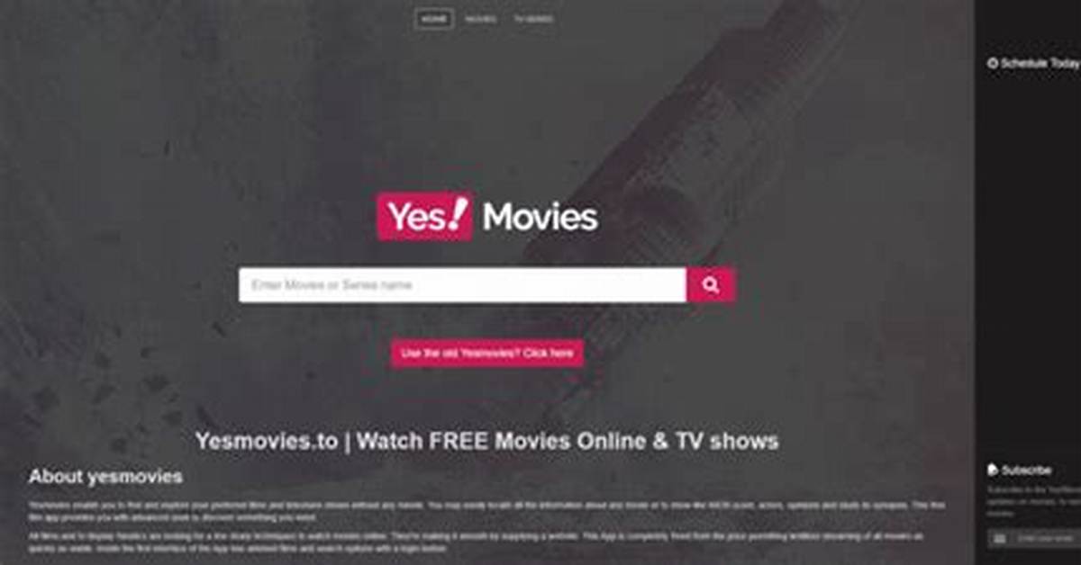 Best Yesmovies Alternatives & Streaming Sites