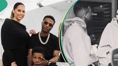 "Big Wiz Na Family Man": Sweet Moment Wizkid, Jada P and Aj Spent Mother's Day by Poolside Trends