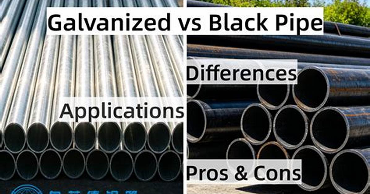 Black Pipe vs Galvanized