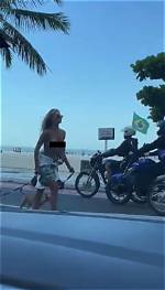 Brazilian Model Caroline Werner Blasts Country's Legal System Following Arrest for Being Topless Whi