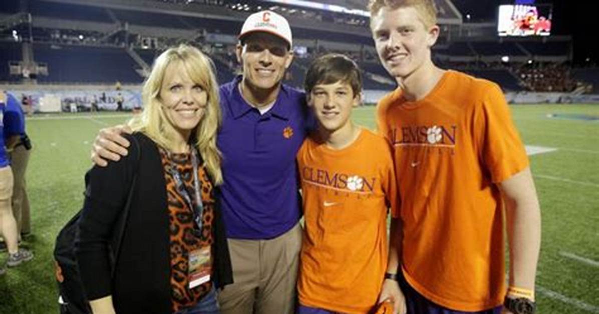 Brent Venables Wife Julie Venables and Sons Family and Net