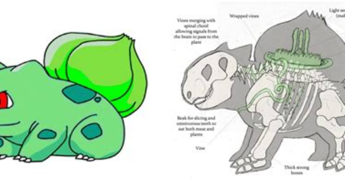Bulbasaur's Origins: Based on a Dinosaur/Frog