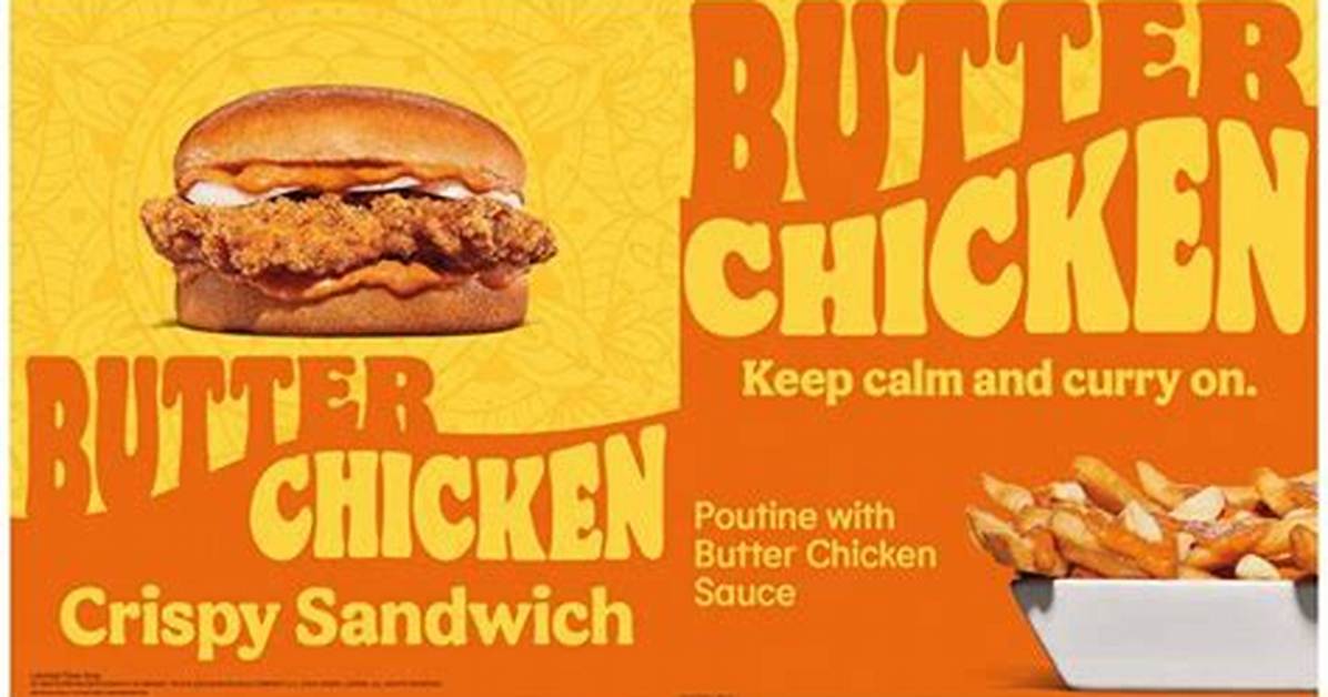Burger King Butter Chicken Sandwich Canada: Check Reviews and Ratings