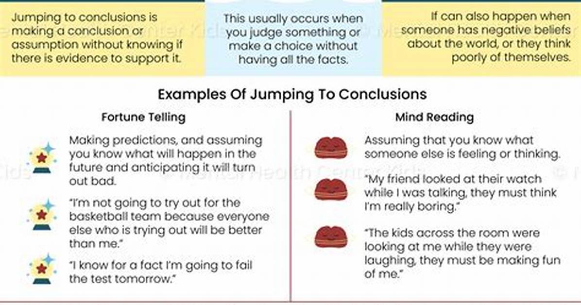 By Jumping to Conclusions?