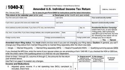 Can 2017 1040X Be Filed Electronically?