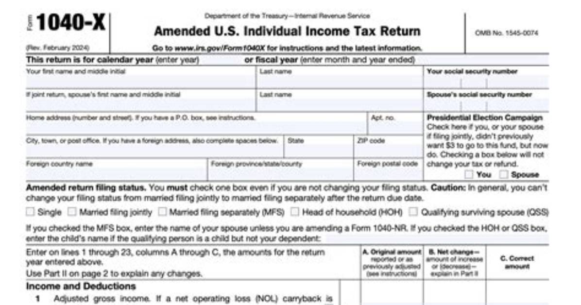 Can a 1040X Refund Be Direct Deposited?