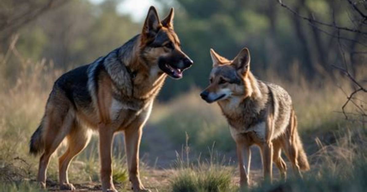Can a German Shepherd Fight off a Coyote?