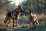 Can a German Shepherd Fight off a Coyote?