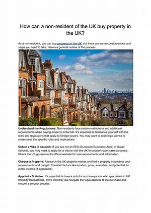 Can a Non-Us Resident Buy Property in the Us?
