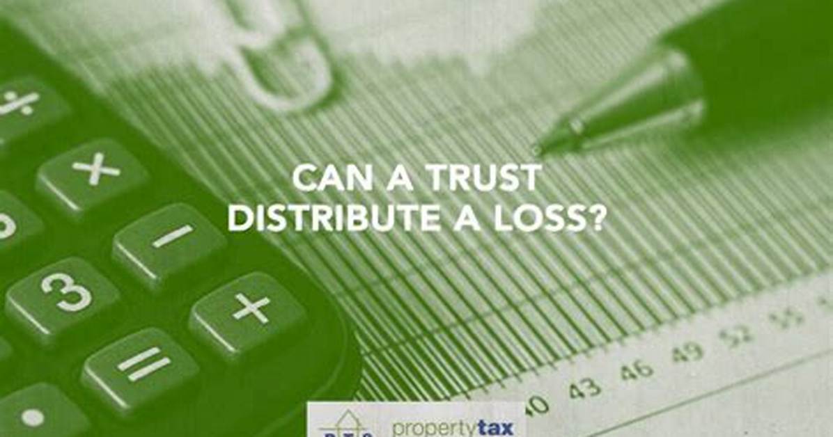 Can a Trust Distribute a Loss?